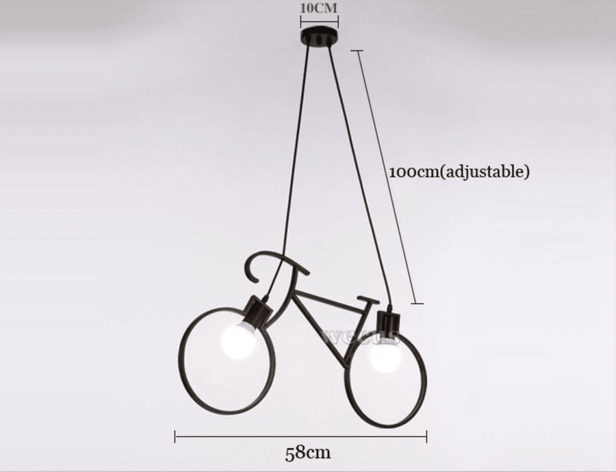 Modern Bicycle Nordic Style Droplight Chandelier Lamp - Image 6