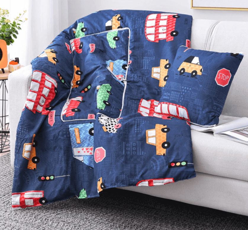 2In1 Colorful Cartoon Pillow Blanket - Image 32