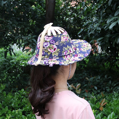Cute Bamboo Folding Summer Cap - Image 0