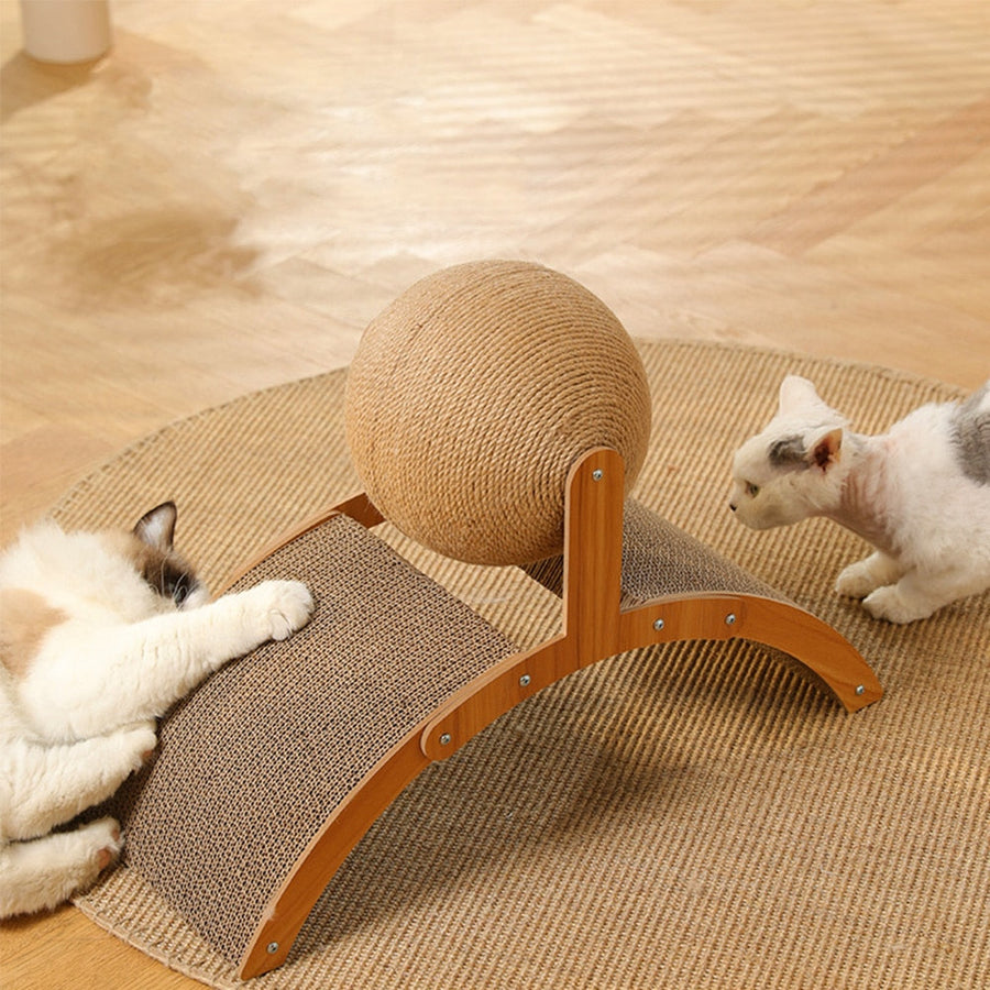 Wooden Cat Fun Play Scratcher Board - Image 7