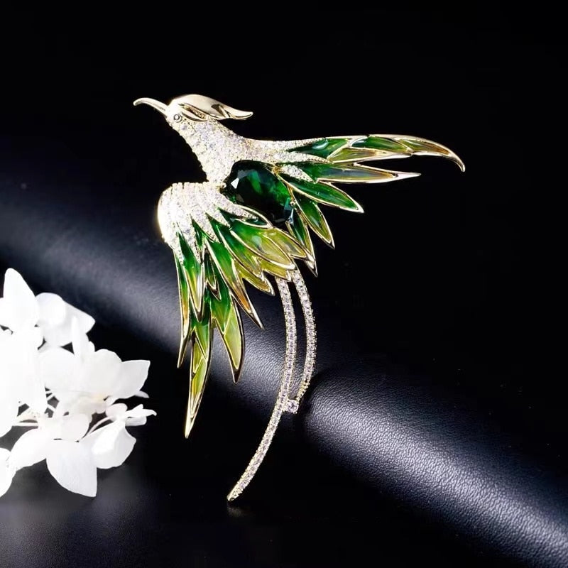 Colorful Flying Phoenix Brooches - Image 0