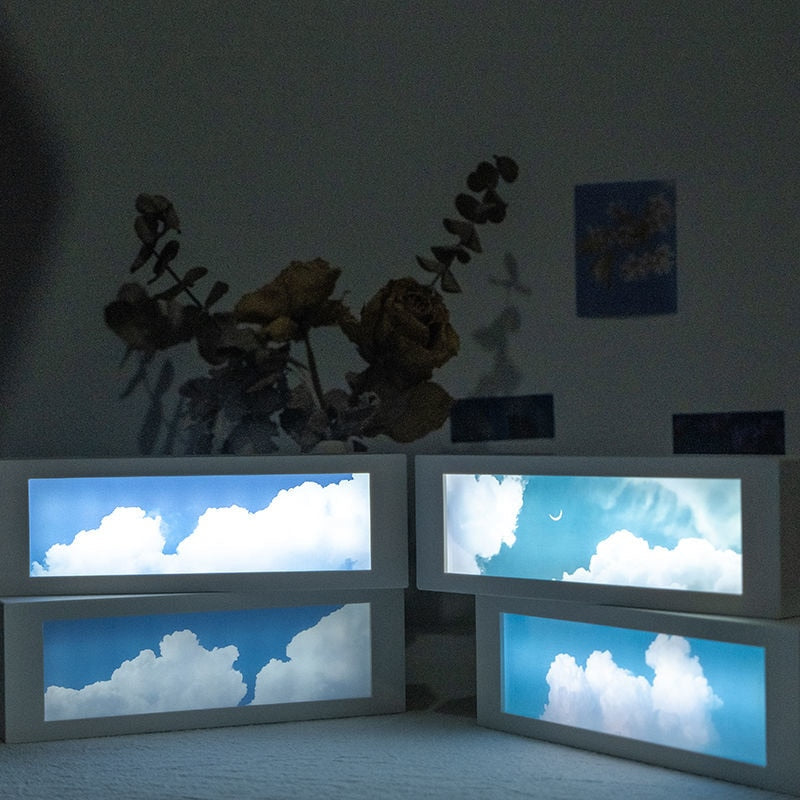 LED Cloudy Sky Rechargeable Night Lamp - Image 7