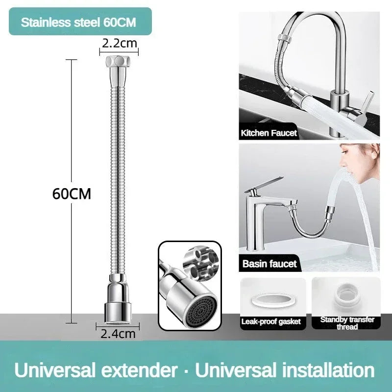 Universal Flexible Adjustable Kitchen Faucet Extender Nozzle - Image 10