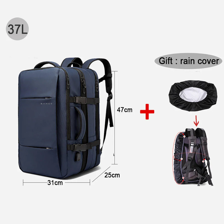 Modern Style Expandable Smart Large Waterproof Travel Backpack - Image 15