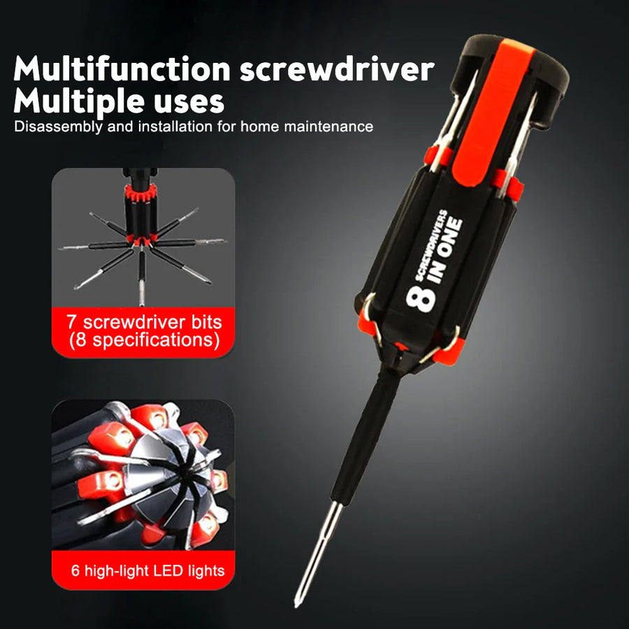Bright Fix 8in1 LED Multi-Tool Screwdriver - Image 1