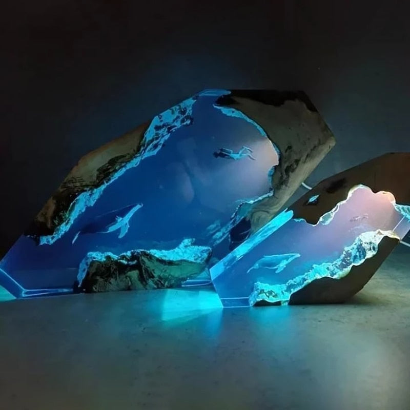Deep Sea Adventure Resin Diver Lamp Decor - Image 0