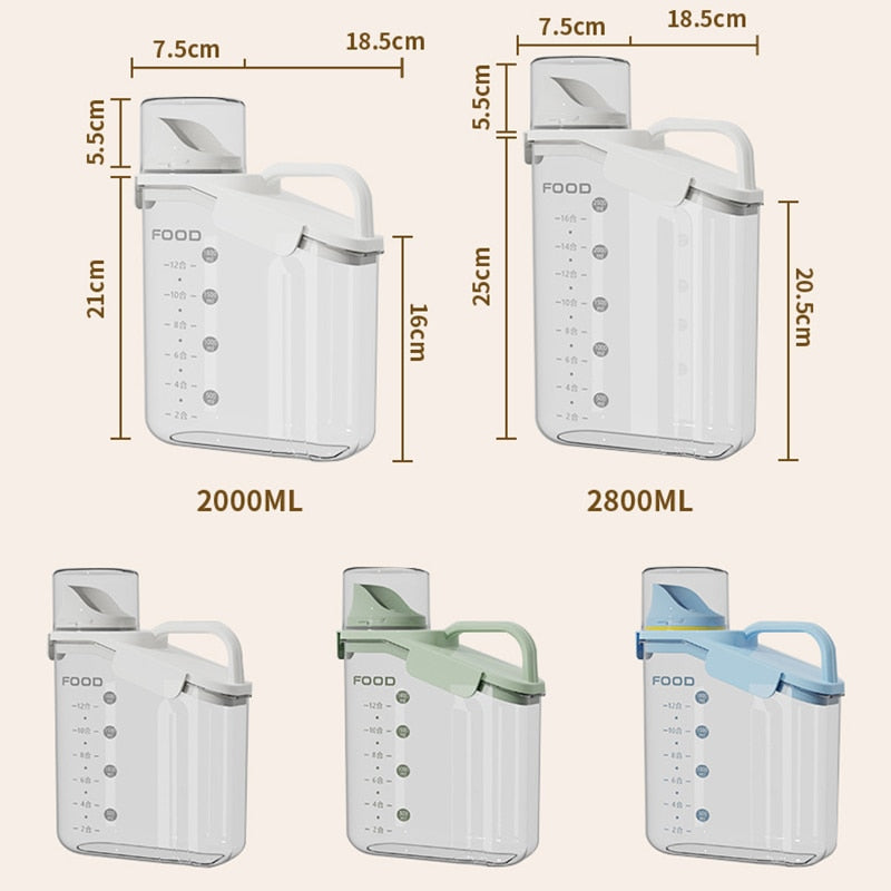 Transparent Measuring Food Storage Dispenser - Image 5