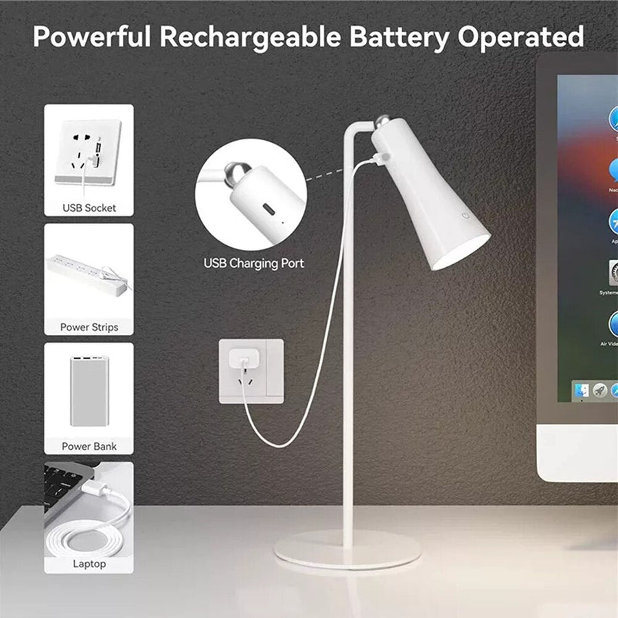 Shiny Orbit Rechargeable Rotating Desk Lamp - Image 5