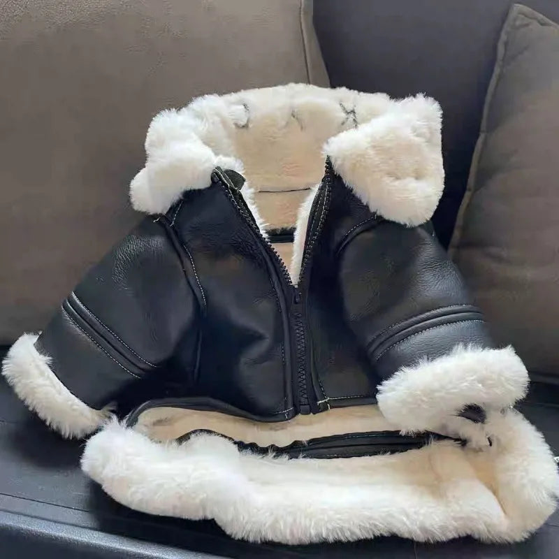 Biker Motorcycle Cotton Dog Coat - Image 3