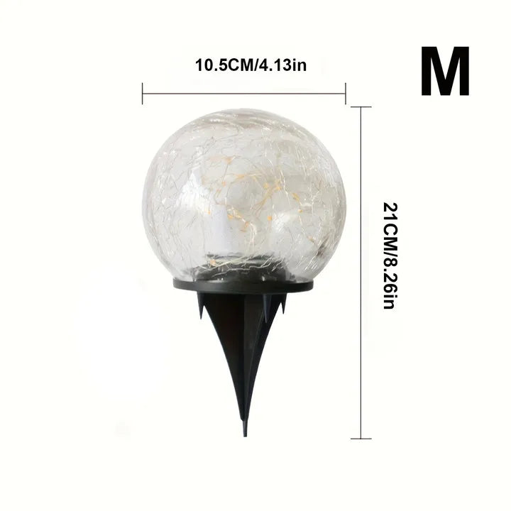 Solar-Powered Glass Ball Magical Garden Light - Image 7