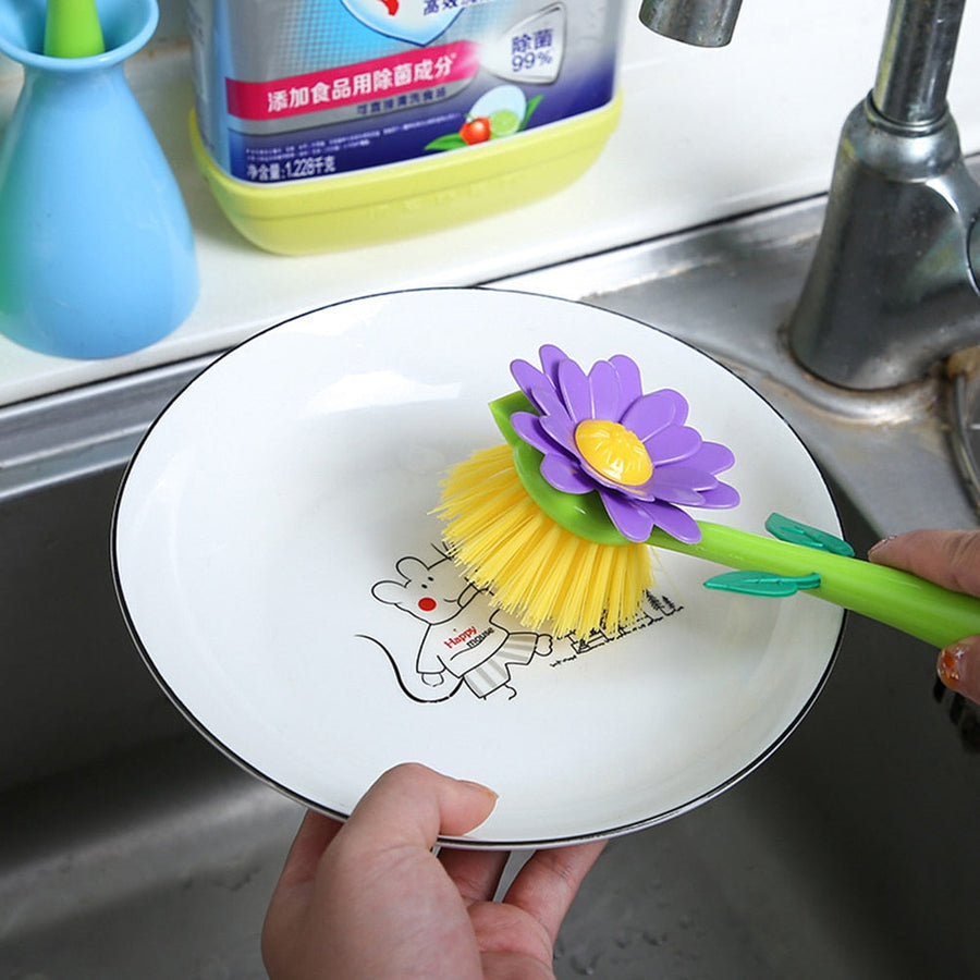 Creative Flower Pot Cleaning Brush - Image 3
