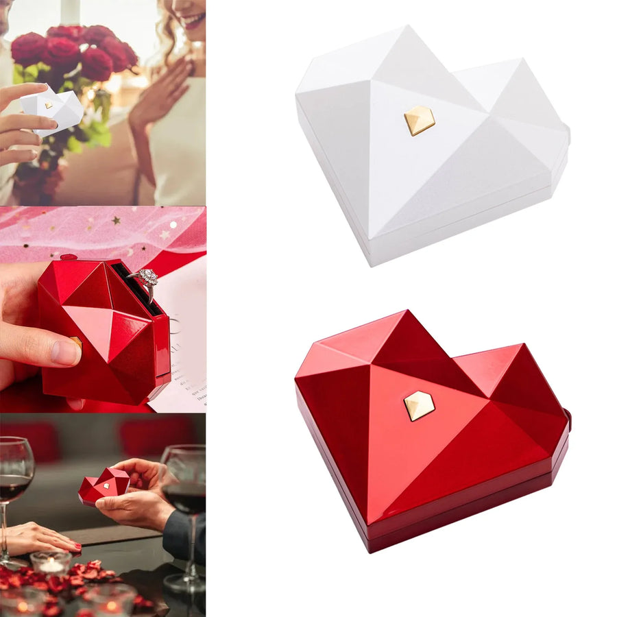 Prism Heart Surprise Love Ring Box - Image 1