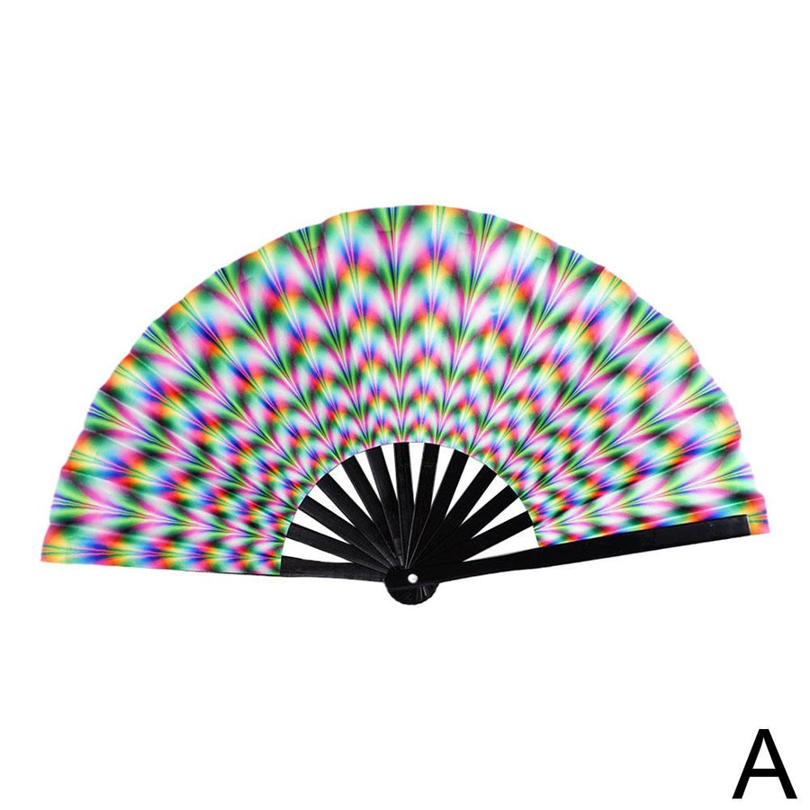 Reflective Japanese Style Folding Hand Fan - Image 7