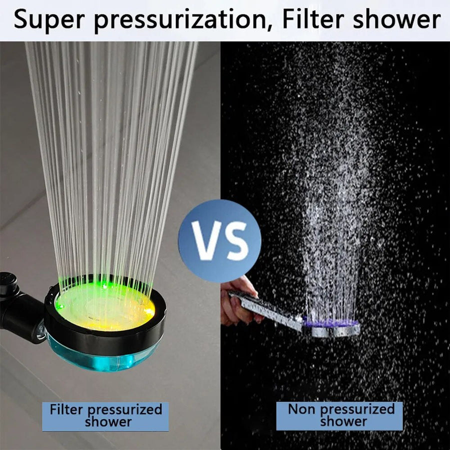 Multi-Color Temperature Display Shower Head - Image 1