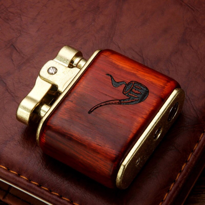 Wooden Vintage Spark Kerosene Lighter - Image 6