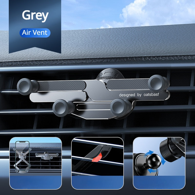 Invisible Rotatable Air Vent Mount Car Phone Holder - Image 9