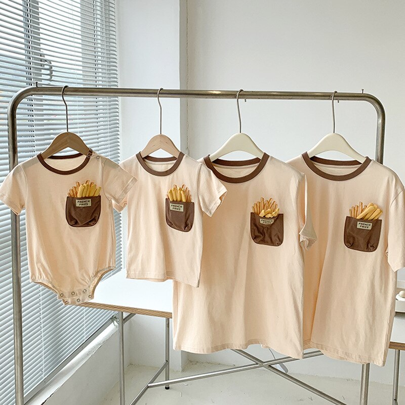 Crispy French Fries Cotton T-Shirt - Image 1