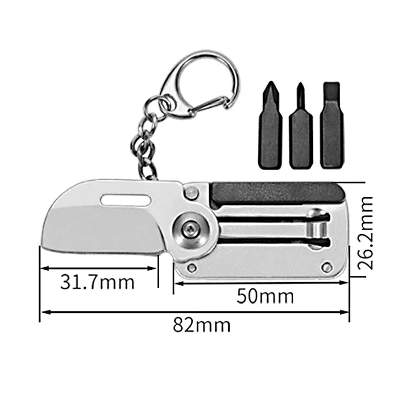 Mini Folding Knife Portable Keychain Tool - Image 4