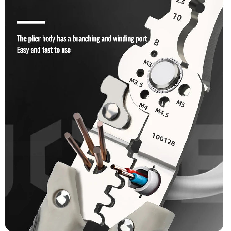 Wire Stripper Adjustable Crimper Automatic Cable Cutter Tool - Image 2