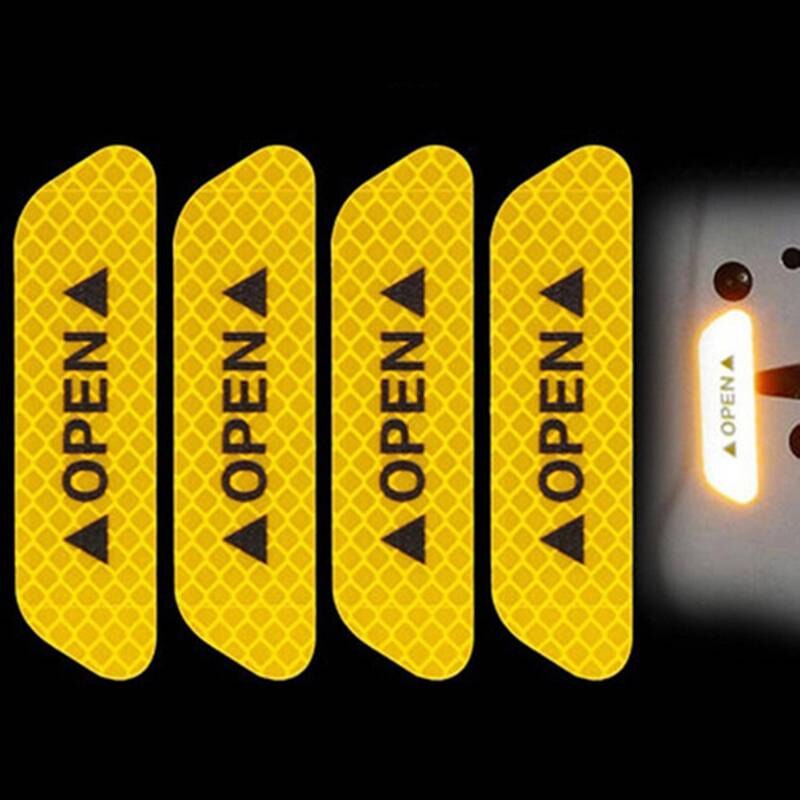 4PCS City Light Reflective Alert Stickers - Image 8
