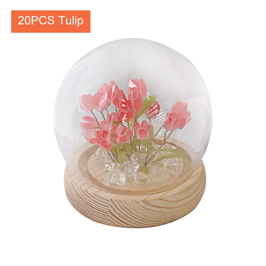 Shiny Tulip Handmade Night Lamp - Image 10