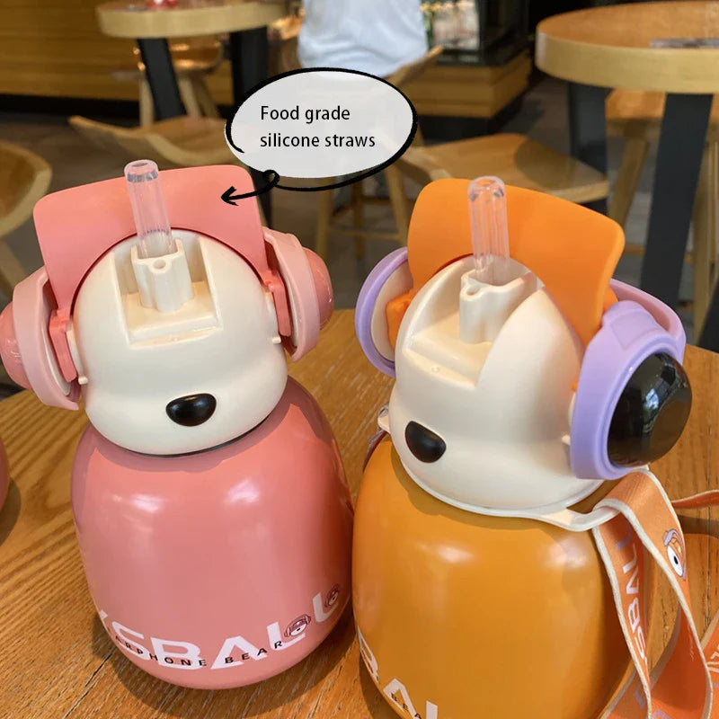 DJ Bear Stainless Steel Thermos - Image 2