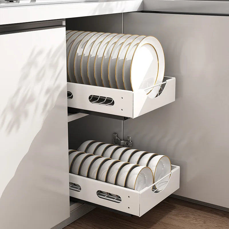 Under the Cabinet Smart Dish Organizer Rack - Image 1