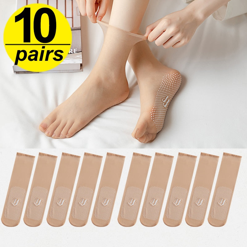 Summer Type Breathable Ultra-thin Silk Women Socks - Image 8