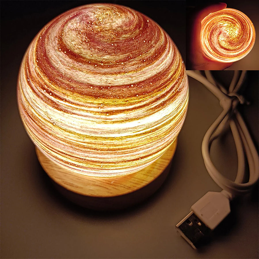 3D Crystal Planets Atmosphere Night Lamp - Image 9