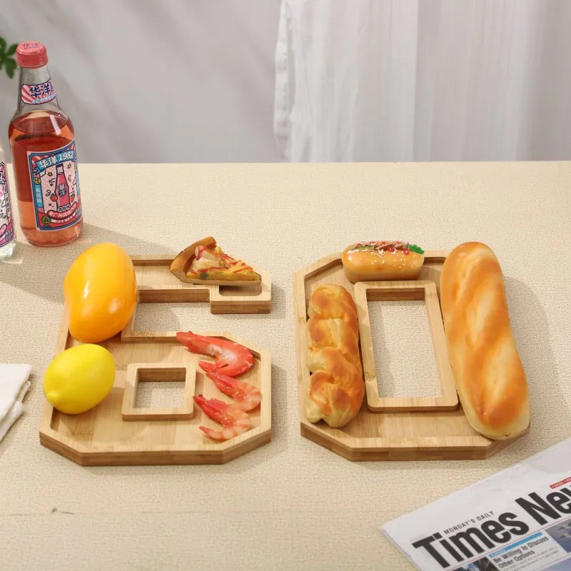 Wooden Numbers Serving Tray - Image 4
