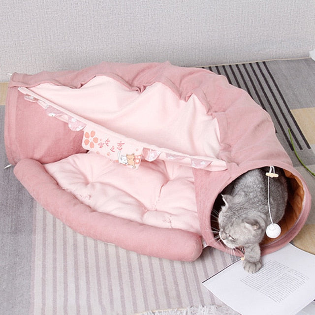 Pet Crawl Foldable Bed Tunnel Toy House - Image 4