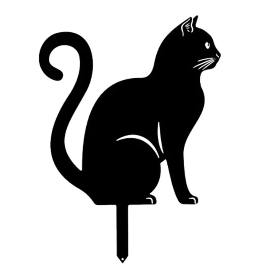 Mystical Black Cat Creative Garden Figure - Image 6