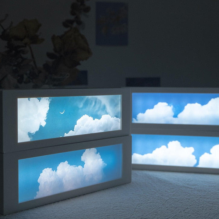 LED Cloudy Sky Rechargeable Night Lamp - Image 0