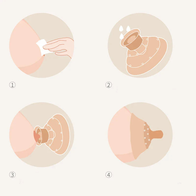 Antibacterial Reusable Breastfeeding Nipple Protector - Image 2