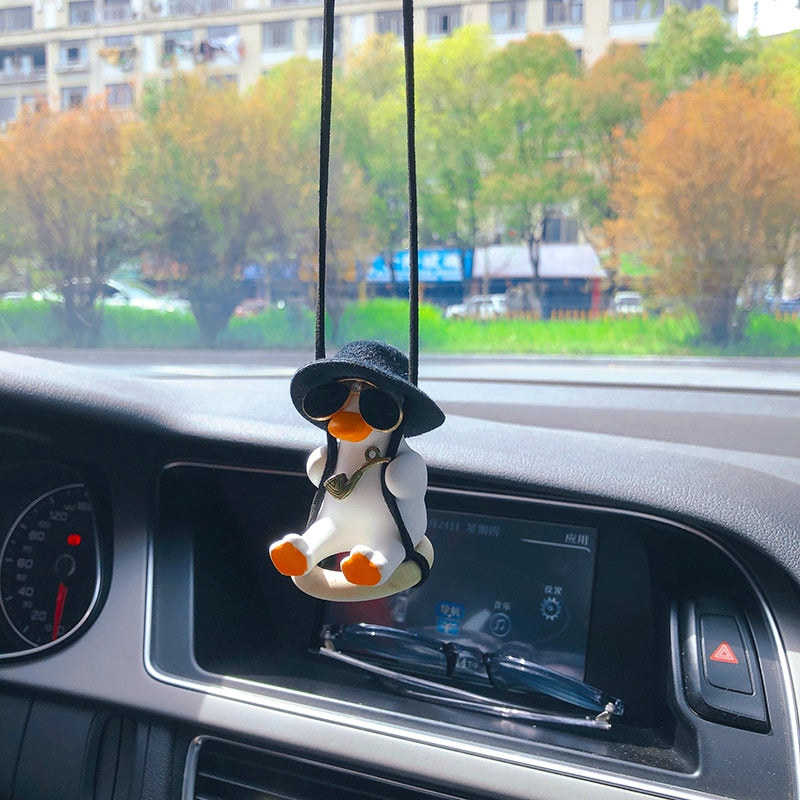 Fancy Duck Car Front Mirror Decor - Image 4