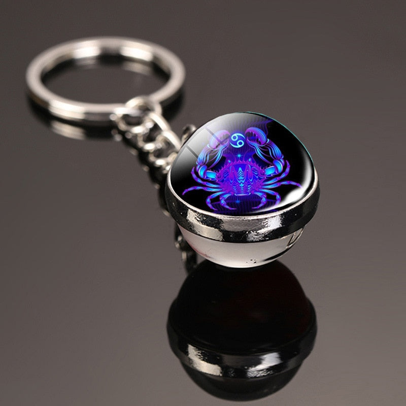 Cosmic Luminous Glass Keychain - Image 8