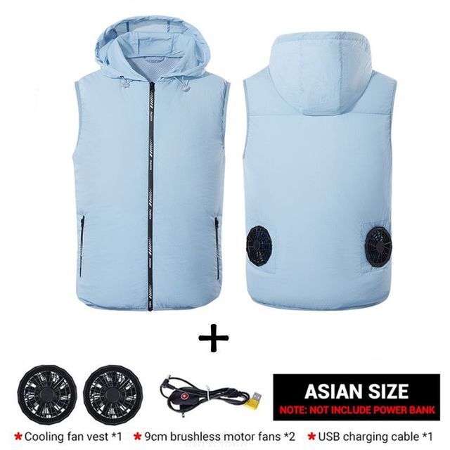 Outdoor Summer Cooling Fan Jacket - Image 8