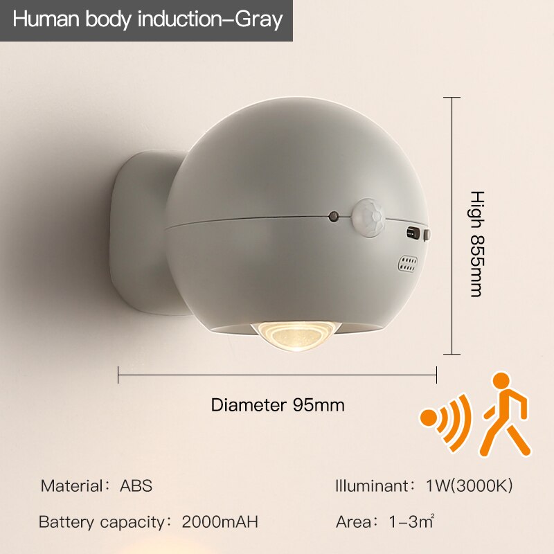 Eye Project Motion Sensor Rechargeable Wall Lamp - Image 9