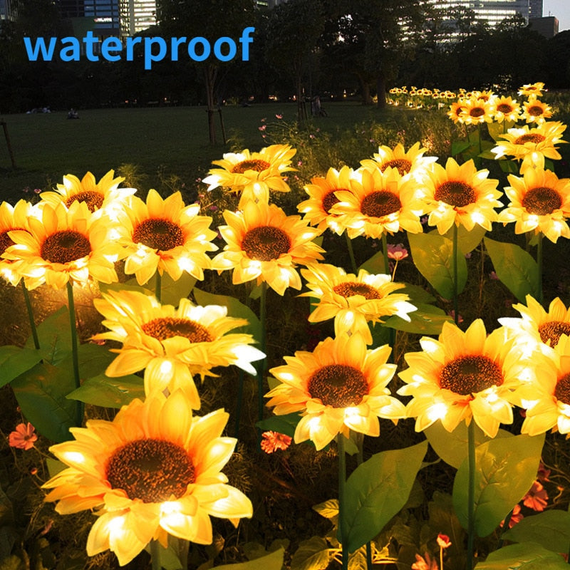 Sunflower Waterproof Solar Led Garden Lights - Image 2