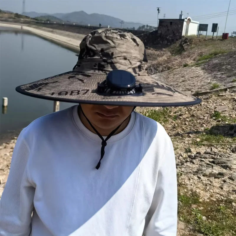 Cool Fast Super Wide Solar Fan Hat - Image 3