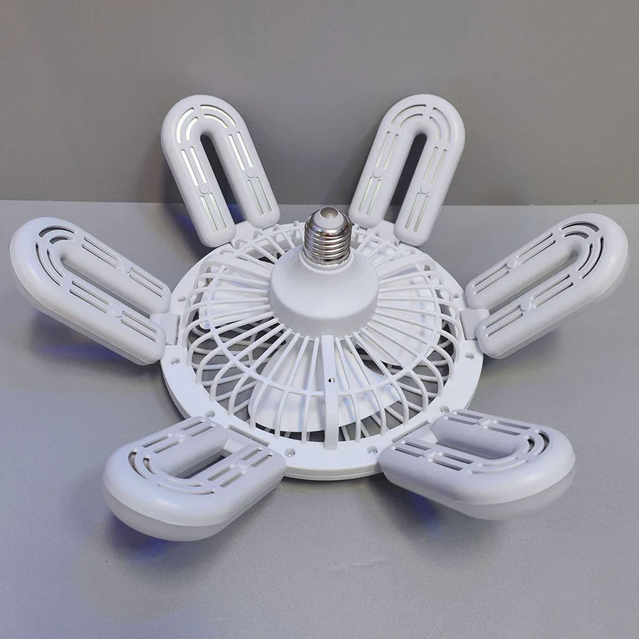 Silent Adjustable Remote Control Ceiling Foldable Fan Lamp - Image 1