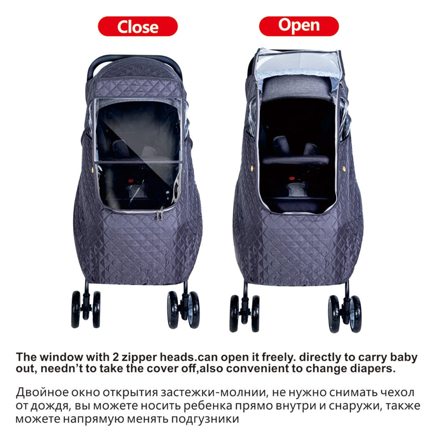 Baby Anytime Windproof Stroller Cover - Image 2
