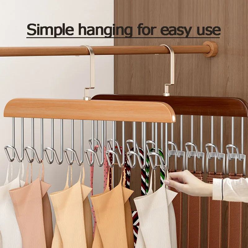 Multi-Hook Space Saver Clothes Organizer Rack - Image 2