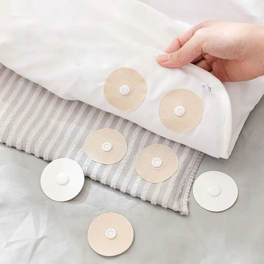 Stay Put Anti-Slip Easy Duvet Cover Snap Clip Set - Image 1
