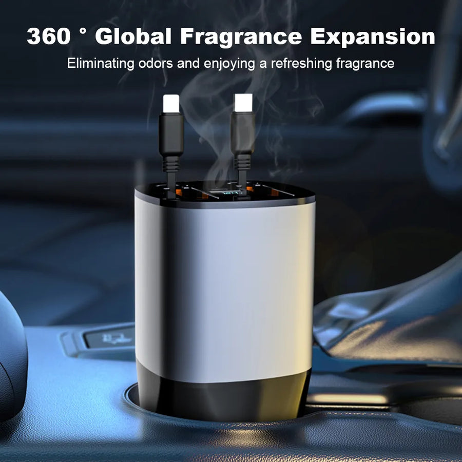 Smart Ride Retractable Car Fast Charger - Image 1