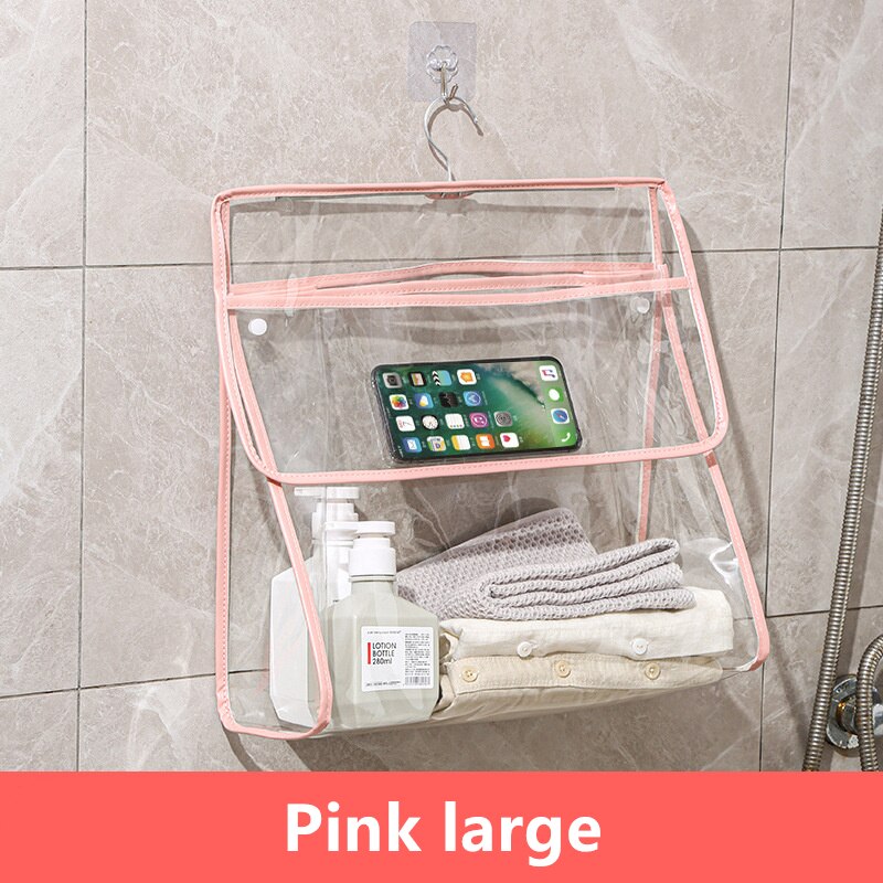 Waterproof Transparent Hanging Bathroom Organizer Bag - Image 9