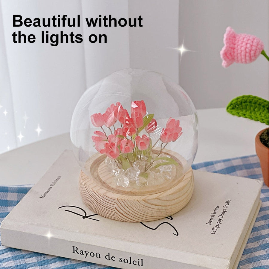 Shiny Tulip Handmade Night Lamp - Image 1