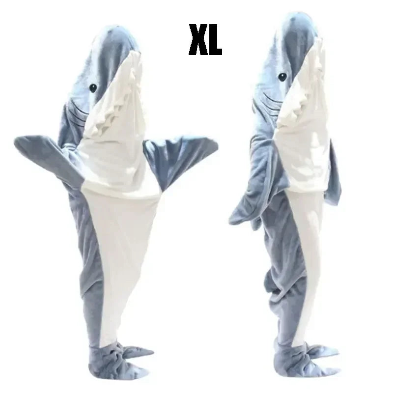 Snuggly Shark Cozy Hooded Onesie Blanket - Image 6