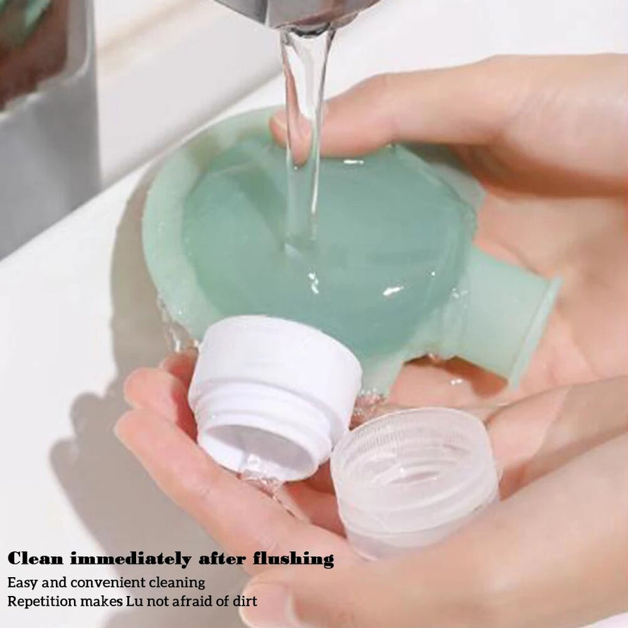 Leakproof Silicone Squeeze Bottle Travel Liquid Dispenser - Image 4