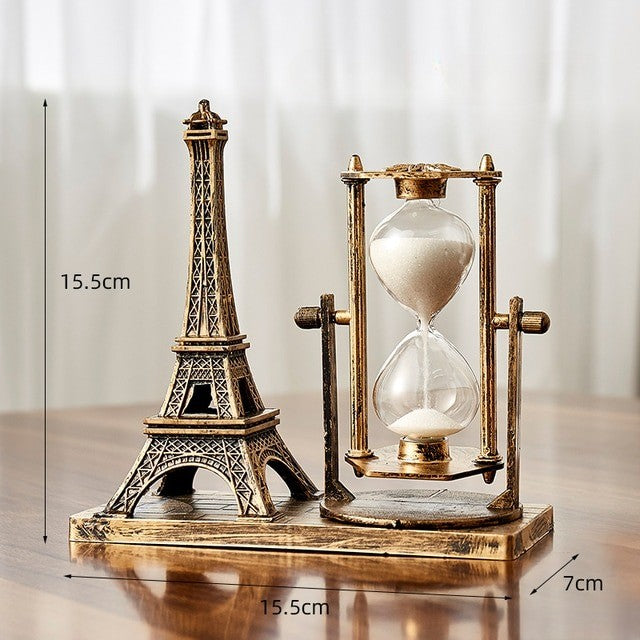 Time Charmer Metal Hourglass Decor - Image 1